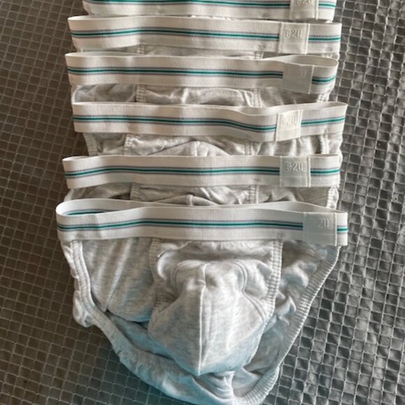 E2U 8 briefs color heather light gray size S - Picture 1 of 4